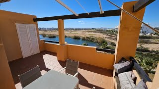 Las Terrazas De La Torre La Isla apt SW facing over lake and Golf full furn 94250€ stunning views [upl. by Nya]