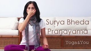 How to do Surya Bheda Pranayama  Ventuno Yoga and You [upl. by Hillman]