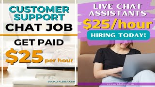 Live Chat Jobs  You have to try this one  chat support work from home  online chat jobs [upl. by Areic]