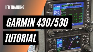 How to use the Garmin GNS 430 530 GPS  GNS 430530 Tutorial  IFR GPS [upl. by Einna244]