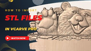 VCarve Pro for 3D Modeling How to Import STL files [upl. by Scornik]