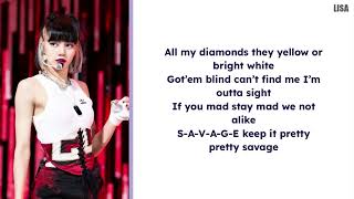 Pretty Savage  BLACKPINK Romanized lyrics [upl. by Artenehs766]