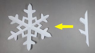 Paper Snowflakes  How to make Snowflakes out of paper  Easy Paper Snowflakes 6 [upl. by Laurentia719]