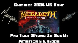 Megadeths Destroy All Enemies Summer Tour 2024 [upl. by Schwerin]