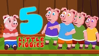 Five Little Piggies  Nursery Rhymes  Baby Songs For Children [upl. by Tsenrae495]