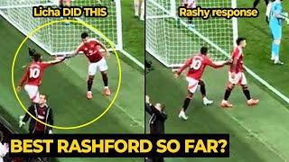 Lisandro Martinez motivated Rashford before he create assists for Garnacho goal against Brentford [upl. by Fonsie]