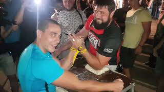 Arm Wrestling Afterpulling In Bulgaria  Vitaly Laletin  Plamen Dimitrov 2021 [upl. by Ahsiner712]