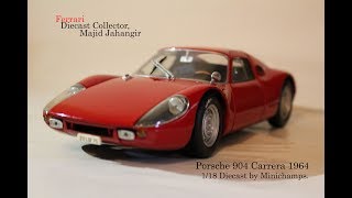 Porsche 904 carrera GTS 1964 minichamps 118 diecast  car no 14 [upl. by Tamma]