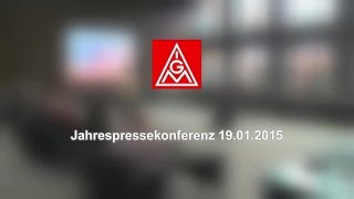 IG Metall Jahrespressekonferenz 2015 [upl. by Saxela]