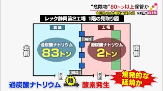 4人死亡の工場火災 危険物80トン以上保管か（静岡県） [upl. by Babb]