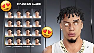 NBA 2K25 BEST DRIPPY FACE CREATION TUTORIAL BEST COMP STAGE FACE [upl. by Derfiniw]