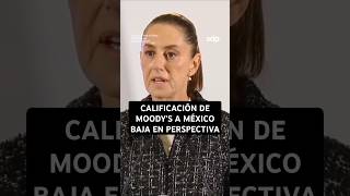 quotTienen un SESGOquot CLAUDIA SHEINBAUM 🇲🇽 opina de la EVALUACIÓN de MOODYS🤔 por un quotDEBILITAMIENTOquot🤨 [upl. by Atiuqaj]