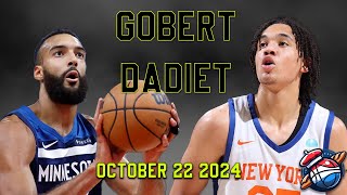 RUDY GOBERT  PACOME DADIET  HIGHLIGHTS 10222024 [upl. by Beebe]