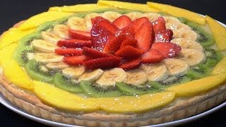 Receta Tarta de hojaldre con crema pastelera y frutas  Recetas de cocina tutorial Loli Domínguez [upl. by Aurie]