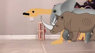 Rhinoceros Broke The Hickory Dickory Dock [upl. by Hairym]