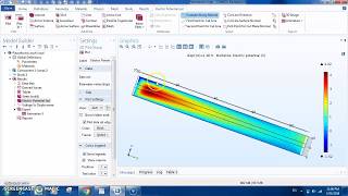 Piezoelectric effect simulation on COMSOL [upl. by Adiol924]