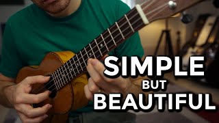 Simple Ukulele Fingerpicking Pattern with Amazing Sounding Chords [upl. by Enelehcim]