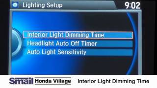 Setting the Interior Light Dimming Time in Your New Honda [upl. by Fahy]