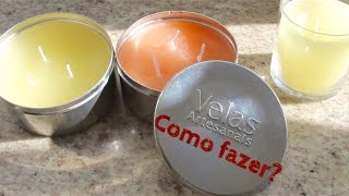 Como fazer  Velas aromáticas [upl. by Yardna]