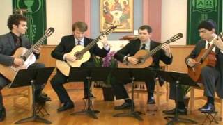 Hamsa first movement by Roland Dyens  Guitar Quartet [upl. by Zelikow]