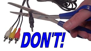 The maddening incompatibility of 35mm AV cables [upl. by Kenlee]