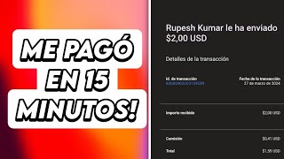 NUEVA APP 🤑 PARA GANAR DINERO RÁPIDO A PAYPAL 2024 💸 EARN24 💰 COMPROBANTE DE PAGO 🔥 SI PAGA [upl. by Perri548]