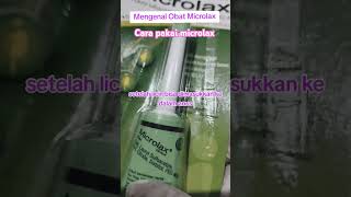 Cara pakai obat microlax [upl. by Anuahsat658]