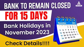 List of Bank Holidays November 2023  Bank Holidays in November 2023 [upl. by Martelle]