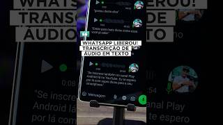 WHATSAPP NOVA FUNÇÃO COMO ATIVAR TRANSCRIÇÃO DE ÁUDIO EM TEXTO NO WHATSAPP dicas whatsapp [upl. by Lletniuq]