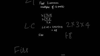 Find Common Multiples  Factors amp Multiples [upl. by Ydahs205]