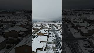 Snow in Rosena Ranch San Bernardino California 22023 [upl. by Ydner234]