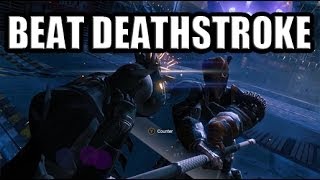 How To Beat Deathstroke Batman Arkham Origins [upl. by Odlaw239]