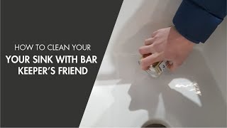 How to Clean Your Fireclay Sink with Bar Keeper’s Friend [upl. by Abba]