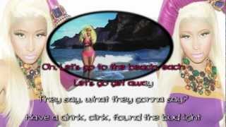 Nicki Minaj  Starships KaraokeInstrumental With Lyrics [upl. by Ahso431]