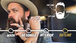 How to Trim Your Beard at Home 4 Step Tutorial  GQ [upl. by Enelrac700]