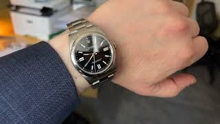 ROLEX Oyster Perpetual 41  black dial [upl. by Mareld]