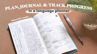 How and why I use a language planner  Hobonichi weeks flip through [upl. by Pearle]