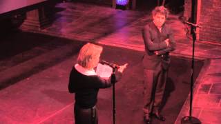 Terre Blair accepts Marvin Hamlischs 2013 Whatsonstagecom Award [upl. by Eimarrej]