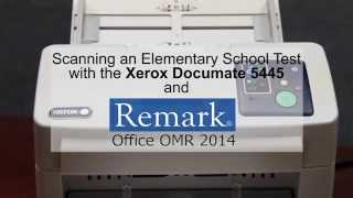 Grading Elementary Tests with a Xerox DocuMate 5445 Image Scanner and Remark Office OMR Software [upl. by Eikcor992]