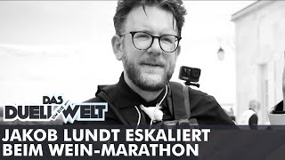 Jakob Lundt eskaliert beim WeinMarathon  4h Saufen amp Laufen  Teil1  Duell um die Welt [upl. by Nalyk]