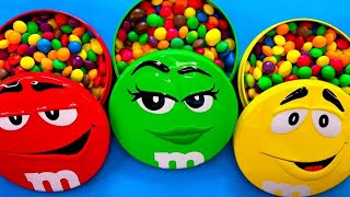 Satisfying Video Unpacking 5 MampMS and Skittles with Candy ASMR [upl. by Tsirc630]