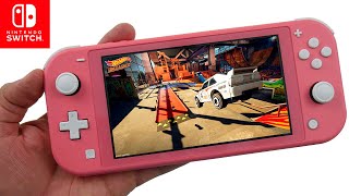 Hot Wheels Unleashed Gameplay on Nintendo Switch LITE [upl. by Grover]