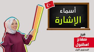 أسماء الإشارة وأدوات الإستفهام في اللغة التركية  شرح منهاج اسطنبول [upl. by Arym601]