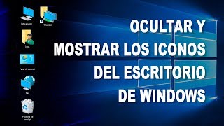 Cómo mostrar y ocultar los iconos del escritorio de Windows [upl. by Thgirw]