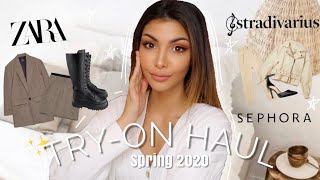 🛍 Try On Haul Stradivarius  Nasty Gal spécial Hiver  Printemps 2020 Lisa Ngo [upl. by Weingartner705]