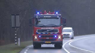 Brandweer Driebergen WT 095169 met spoed naar een woningbrand in Den Dolder [upl. by Anitrebla]