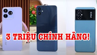 Top 3 điện thoại chính hãng giá 3 triệu đáng mua nhất bây giờ [upl. by Aicilana]