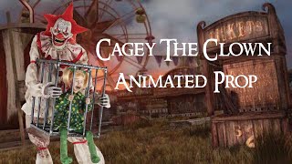 Cagey The Clown With Kid Animated Prop  Halloween Express [upl. by Husch574]