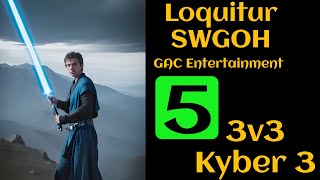 SWGOH Loquitur 3v3 GAC M5 Every LSB Makes Mods More Important [upl. by Peppie]