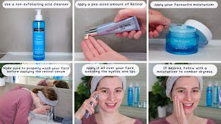 How to use Neutrogena Rapid Wrinkle Repair Retinol Serum [upl. by Cyler]